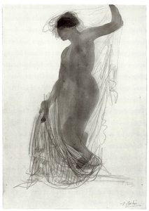Desnudo con cortinas